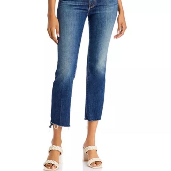 MOTHER THE INSIDER CROP STEP FRAY Girl Crush size 28 - Picture 1 of 9